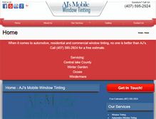 Tablet Screenshot of mobilewindowtintorlando.com